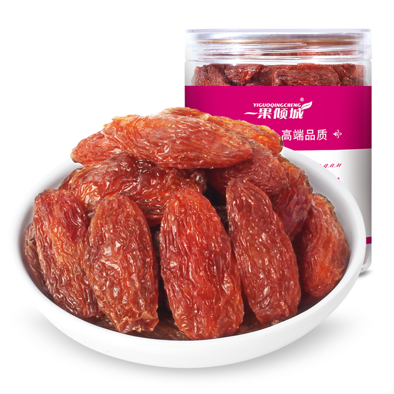 一果倾城 新疆吐鲁番大颗粒红香妃葡萄干250g/罐