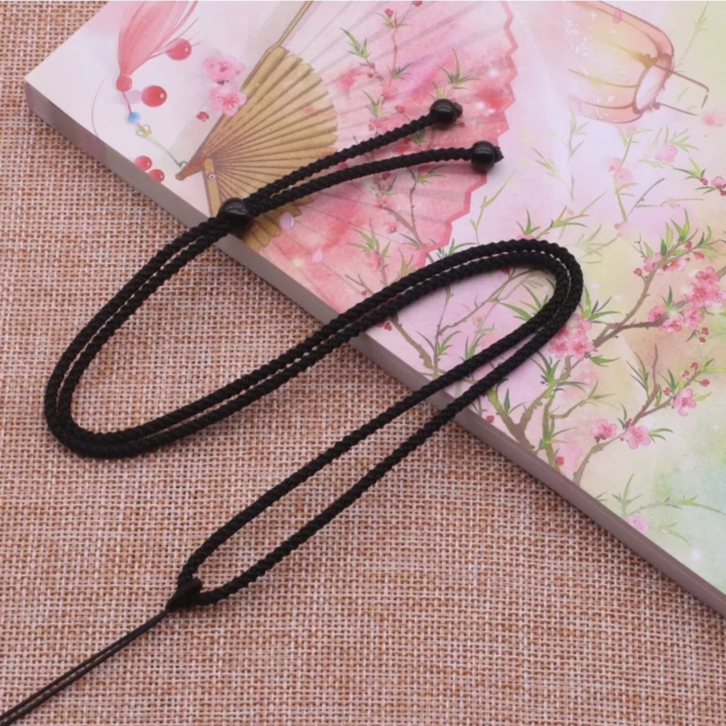 红简约手工编织项链绳挂绳男女款可调节吊坠绳子