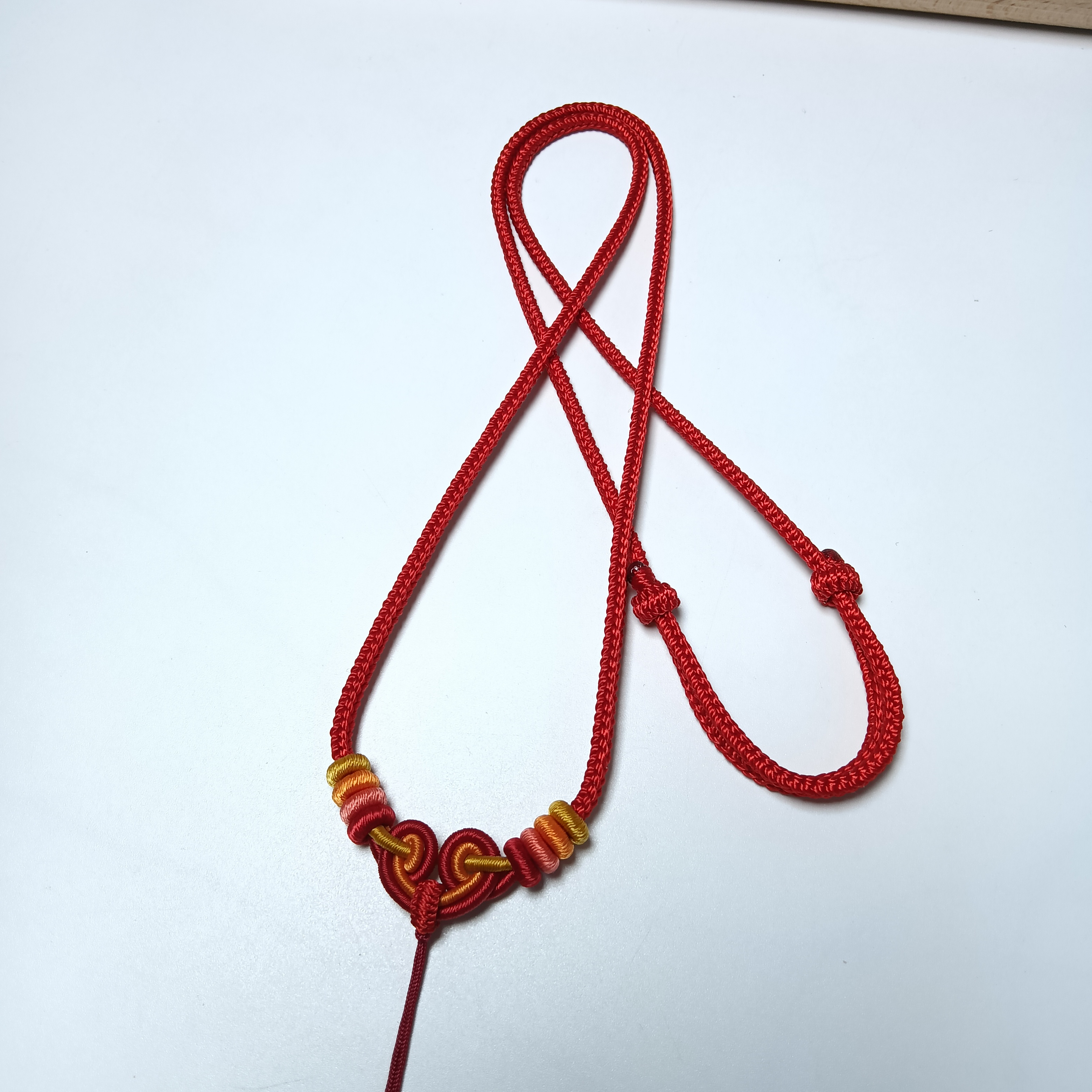 纯手工编如意结织项链绳