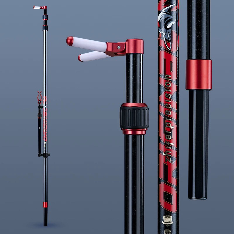 智飞碳素3米大物支架鱼竿支架长杆专用定位加粗硬巨物竿架配后挂