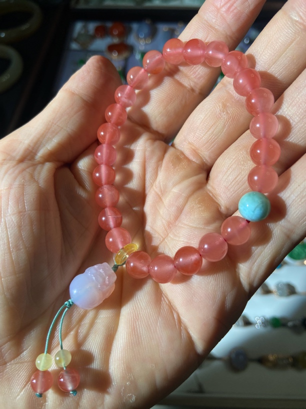 8mm南红冰红手链