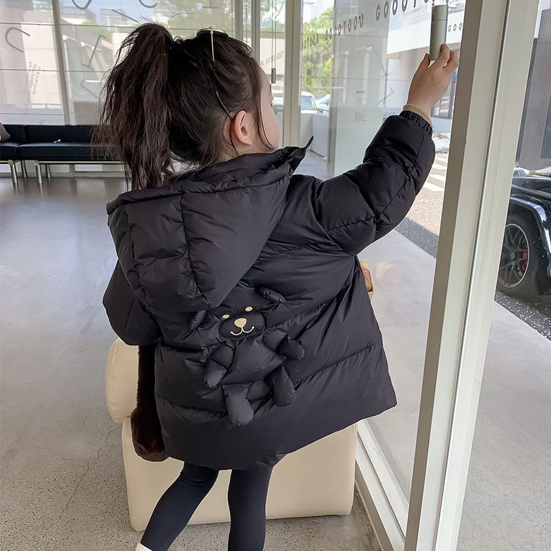 鸭鸭女童羽绒服秋冬款2023新款洋气女宝宝中小童轻薄羽绒服冬季儿