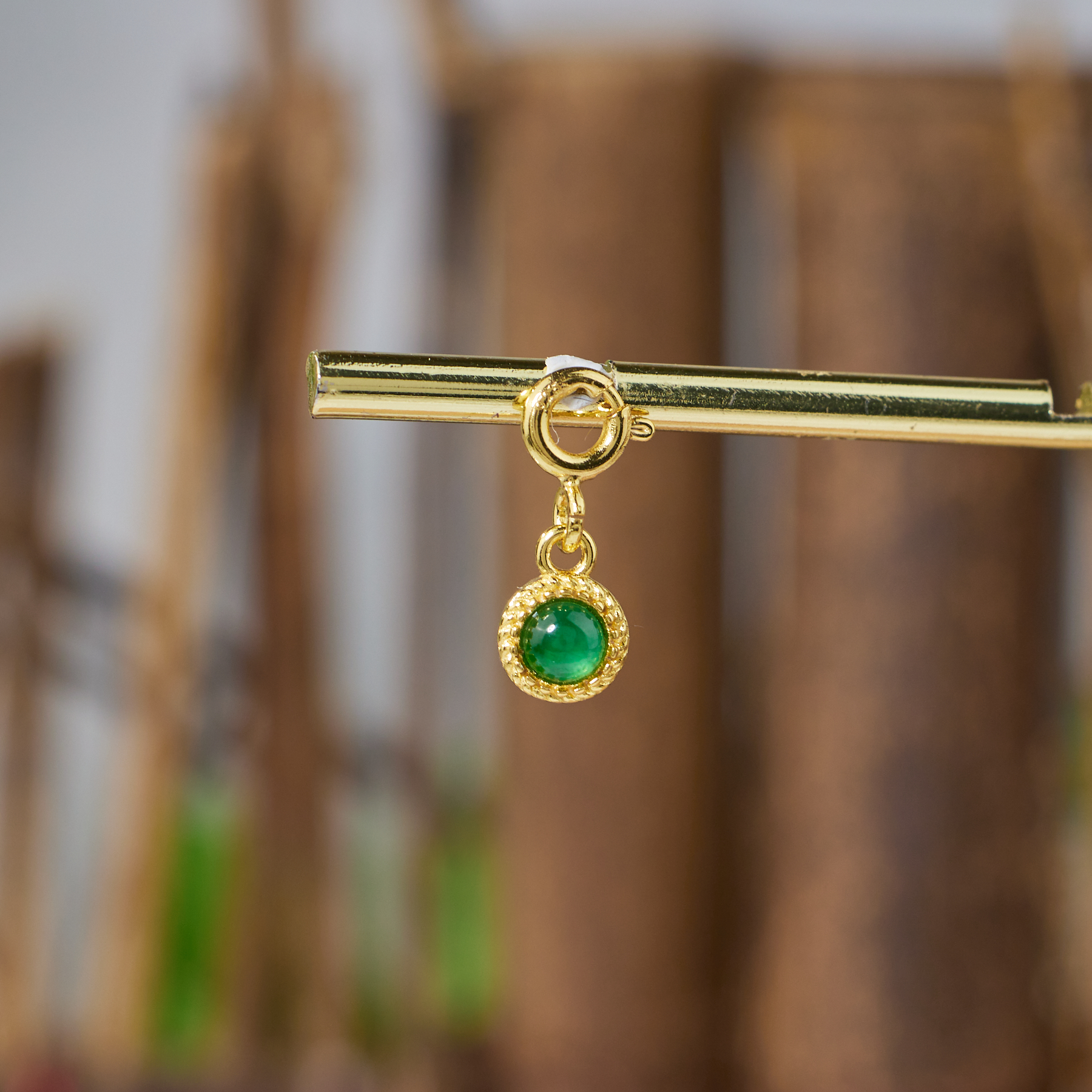 【九华山】泡泡*翡翠吊坠*S925镶嵌E8305