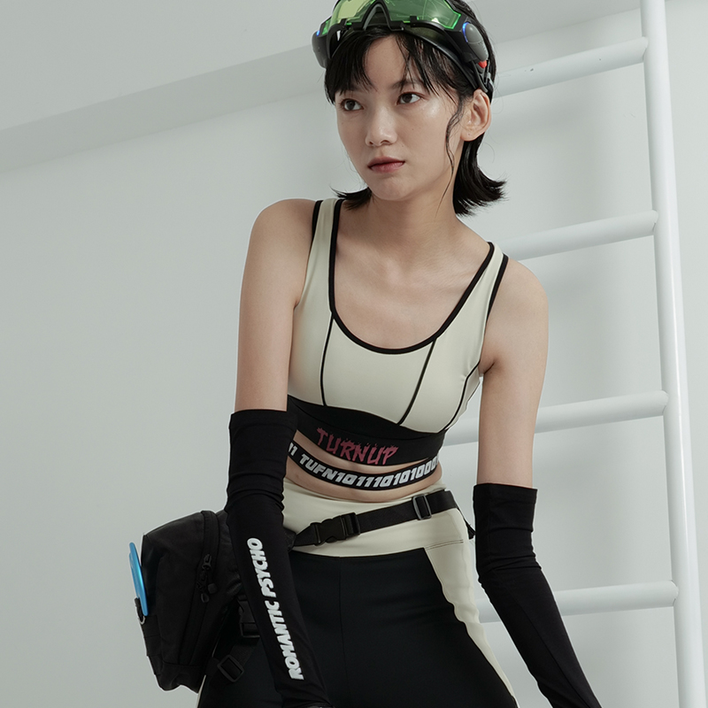 TUFN拼接撞色速干美背健身瑜伽高强度运动内衣女聚拢大胸防震bra