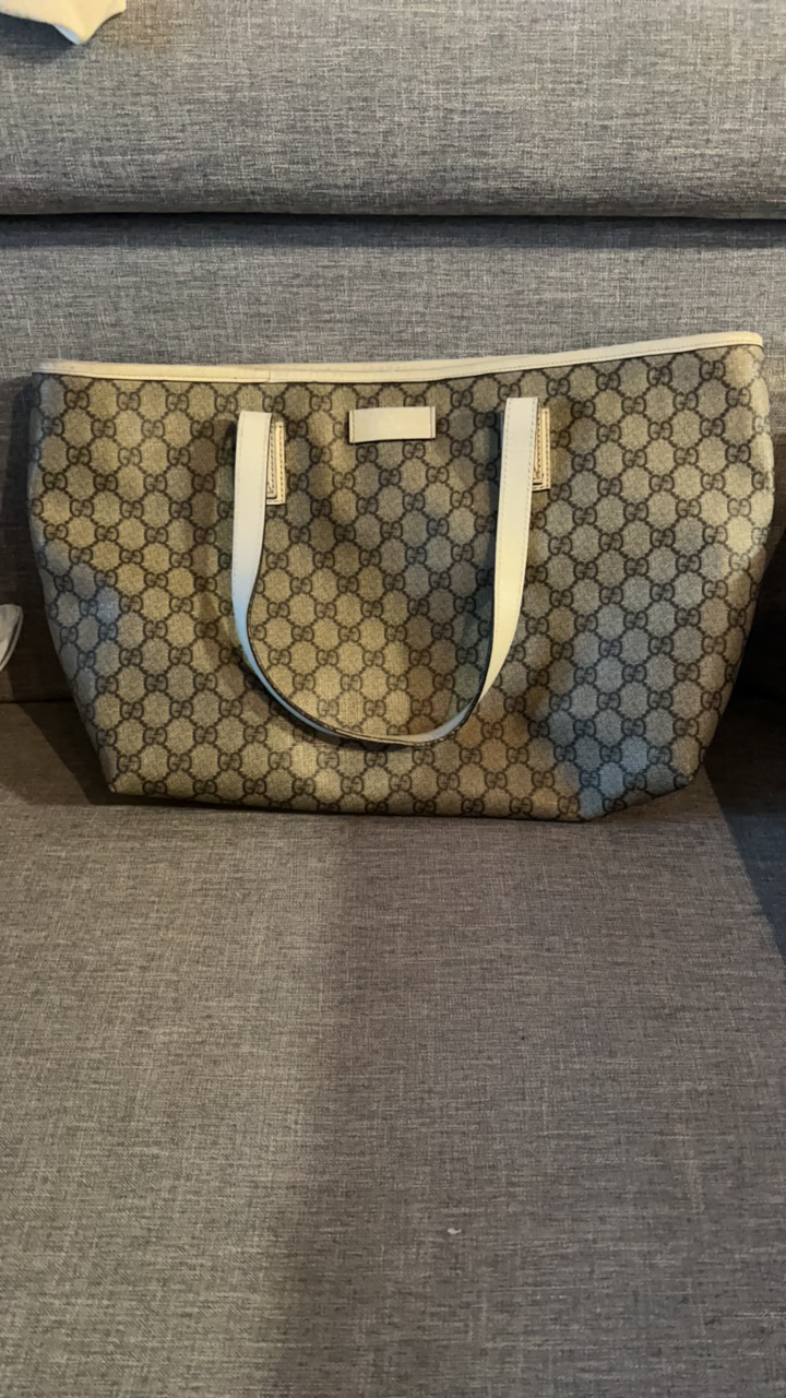 95新 GUCCI/古驰 老六二奢/古驰托特手提包