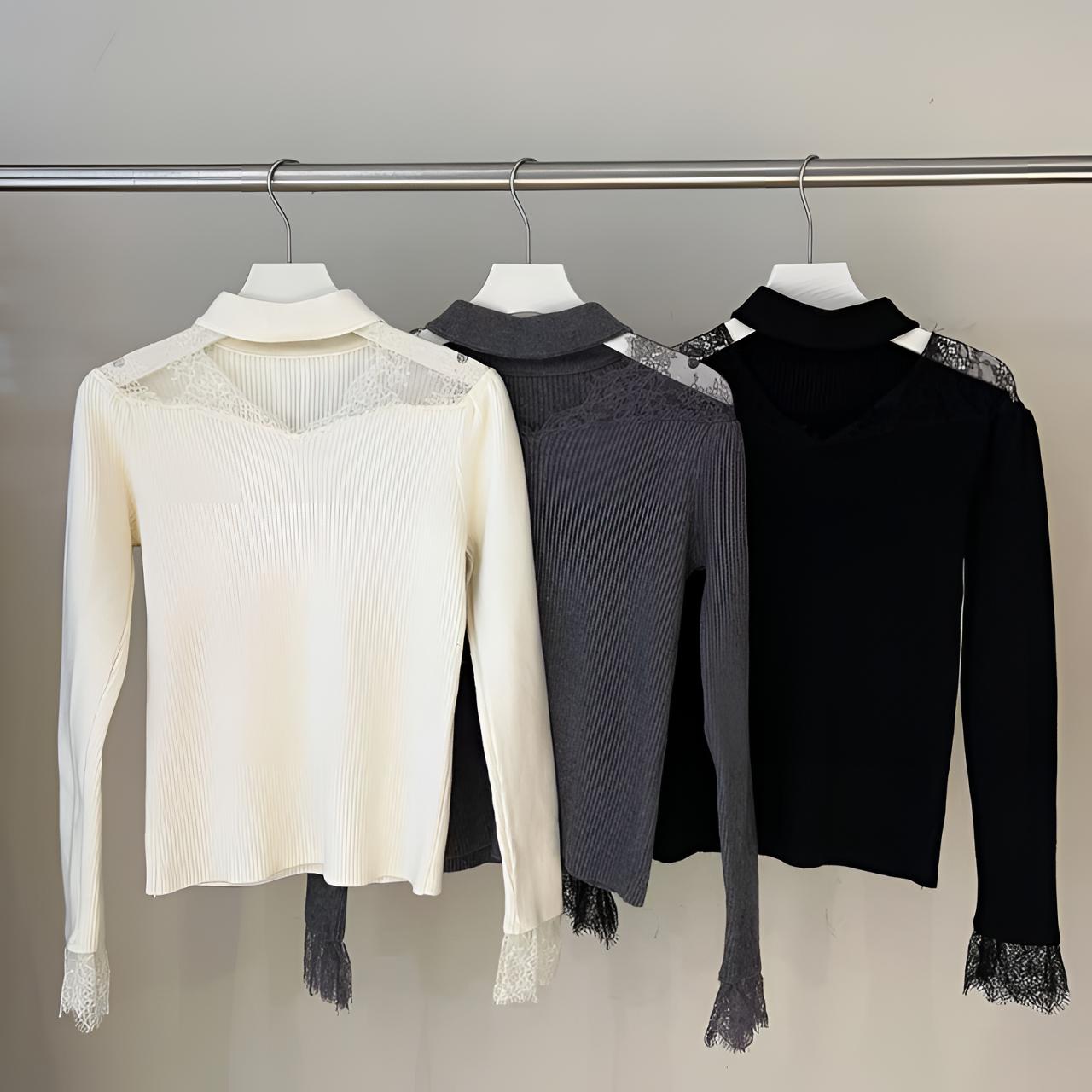 2025新款半高领长袖针织衫女套头软糯毛衣内搭打底衫2377