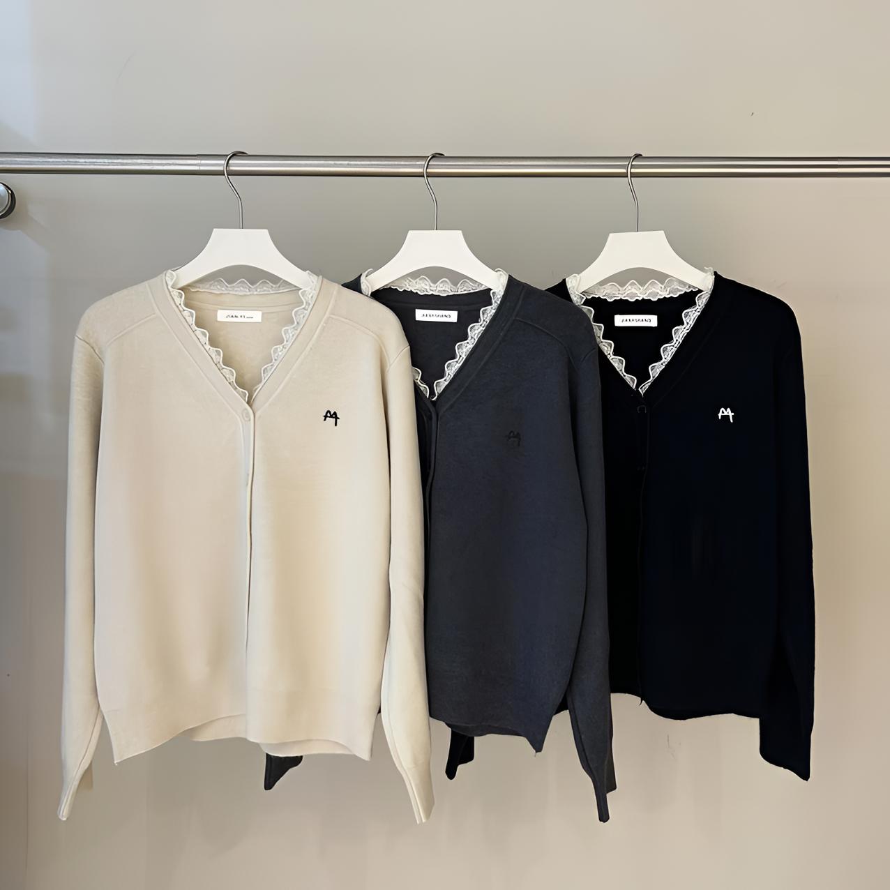 通勤女宽松型毛针织衫套头休闲毛衣开衫加厚款百搭长袖6805