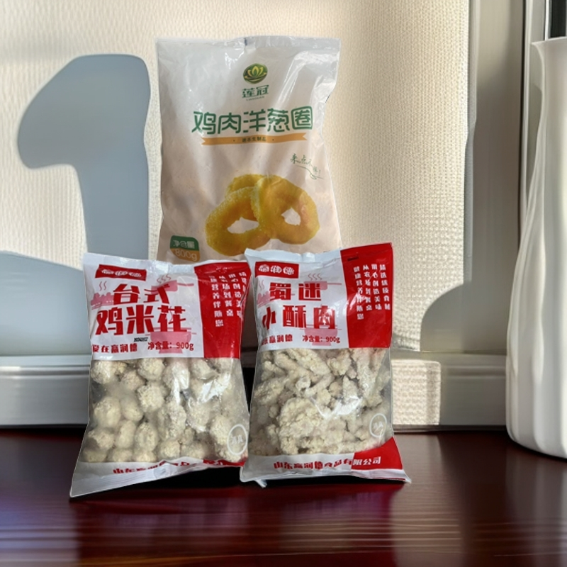 【周谷堆美食】半成品鲜冻鸡米花/小酥肉/洋葱圈 三包装5.2斤（142）