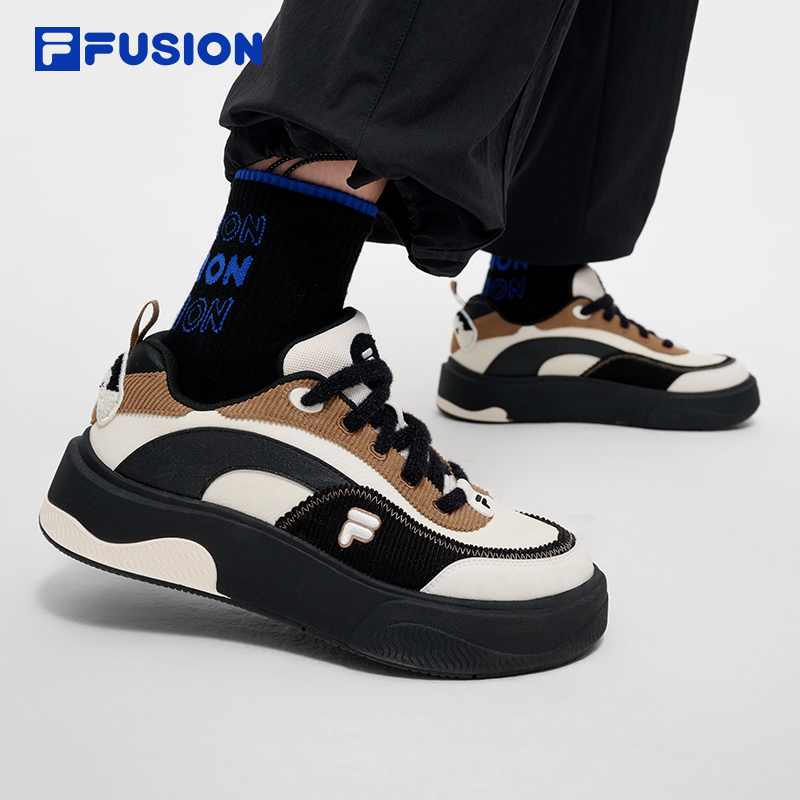 【蛋糕鞋2代】FILA斐乐厚底增高滑板鞋女款低帮运动潮鞋T12W442901F