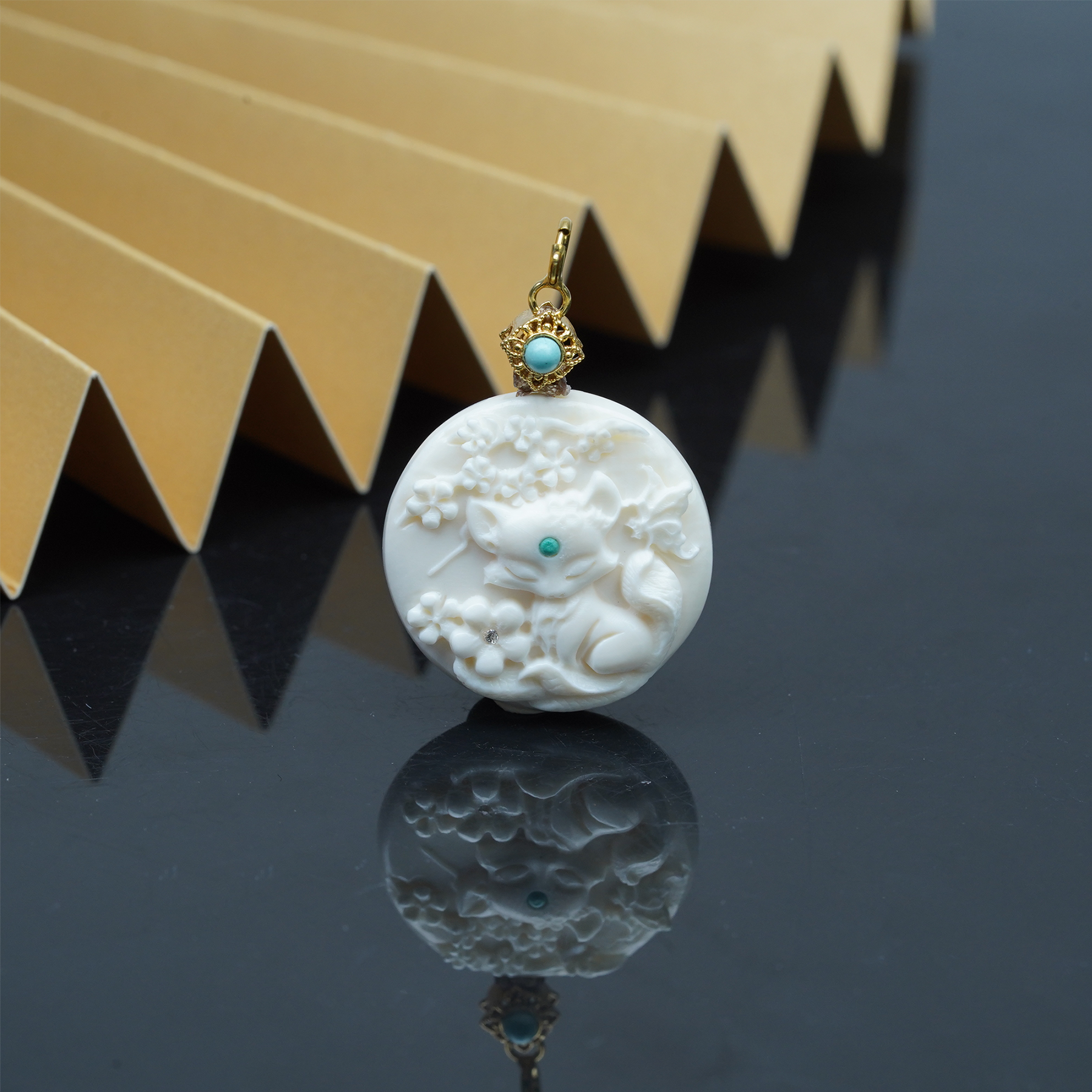 【铭记珠宝】猛犸吊坠3-DM177H21【尺寸约23.5mm+】