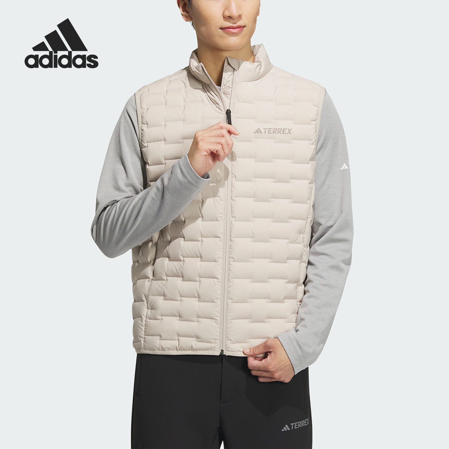 Adidas/阿迪达斯正品2023秋季新款男子运动羽绒马甲IT8696