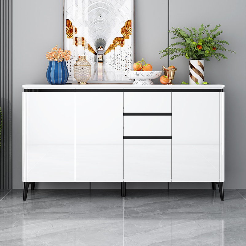 轻奢烤漆餐边柜现代简约茶水酒柜客厅靠墙储物柜家用碗橱置物边柜