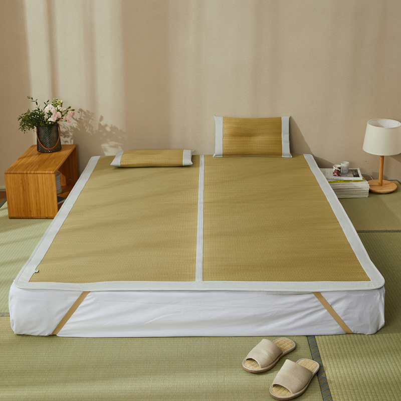 上席·蔺草席家用席子夏季蔺草编折叠凉席透气吸汗