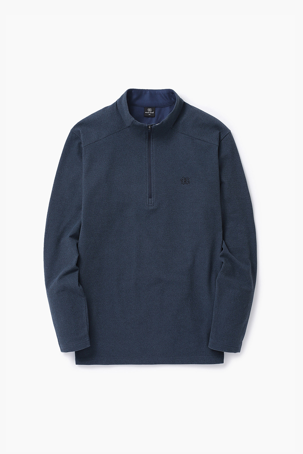 KOLON SPORTS 男款磨毛半拉链长袖T恤