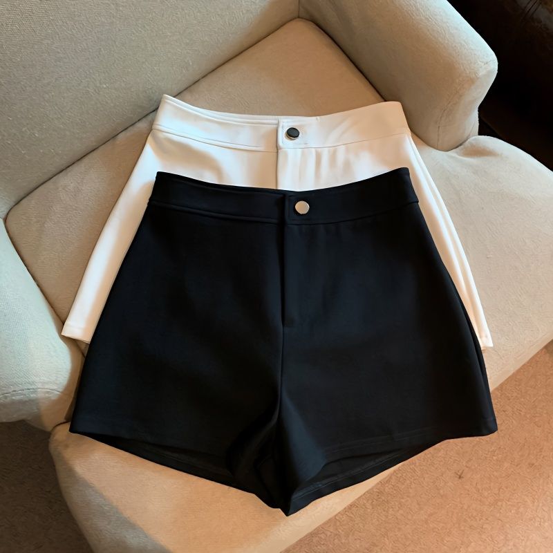 黑色下半身失踪透气短裤女夏季薄款高腰显瘦紧身弹力辣妹热裤