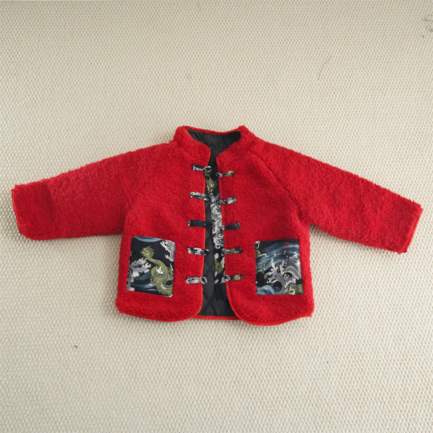 【现货浮力】男童汉服拜年服外套夹棉加厚中式儿童2024新年宝宝国