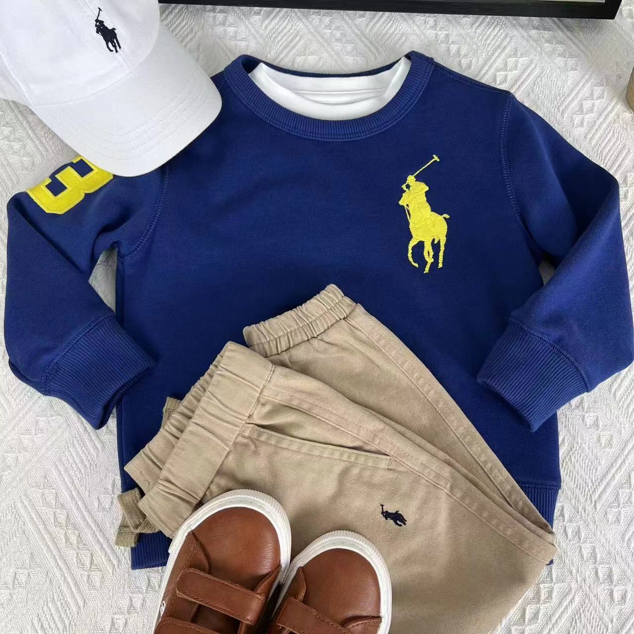 【木子外贸】春款圆领大标休闲卫衣