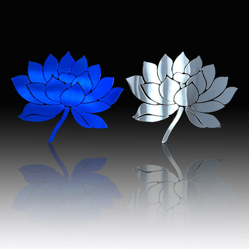 许巍蓝莲花金属贴手机贴纸后壳背贴吉他装饰笔记本贴行李箱贴车贴