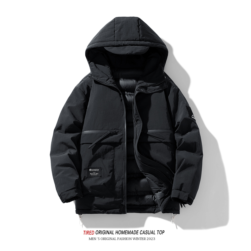 TIRED复古工装棉衣男冬季韩版潮流宽松保暖棉袄街头通勤休闲棉服