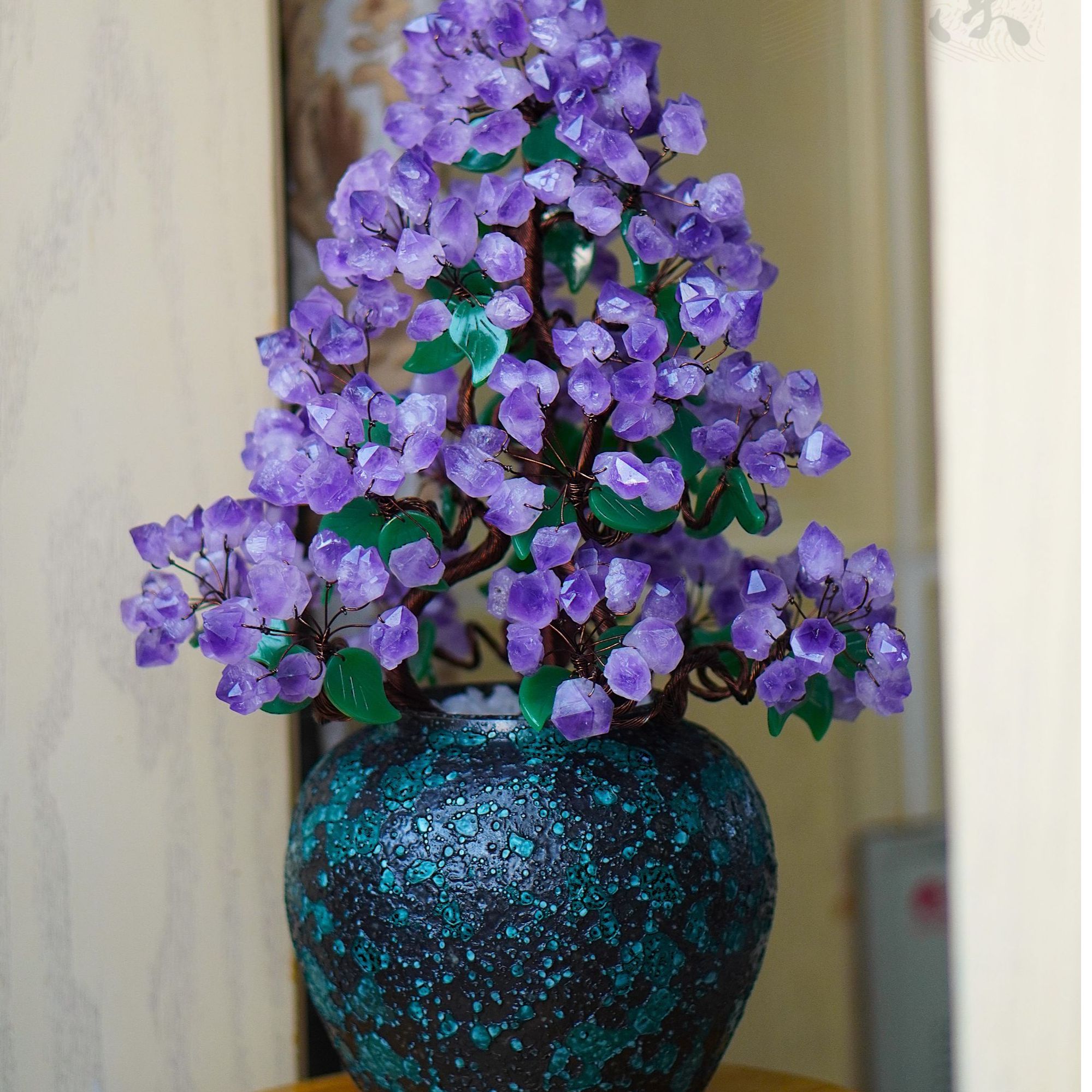 【暖暖】复古创意紫水晶树轻奢家居摆件手工礼物