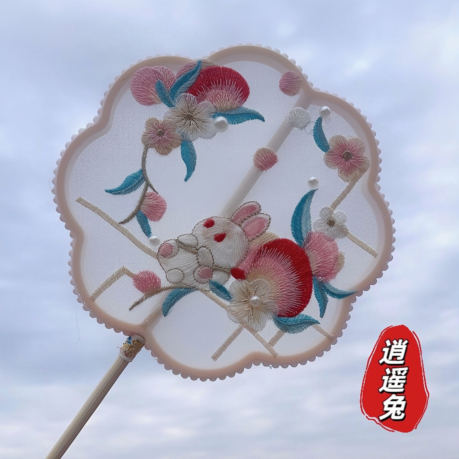 布艺班【团扇】女童古风仙气手工复古团扇搭配汉服中国风宝宝