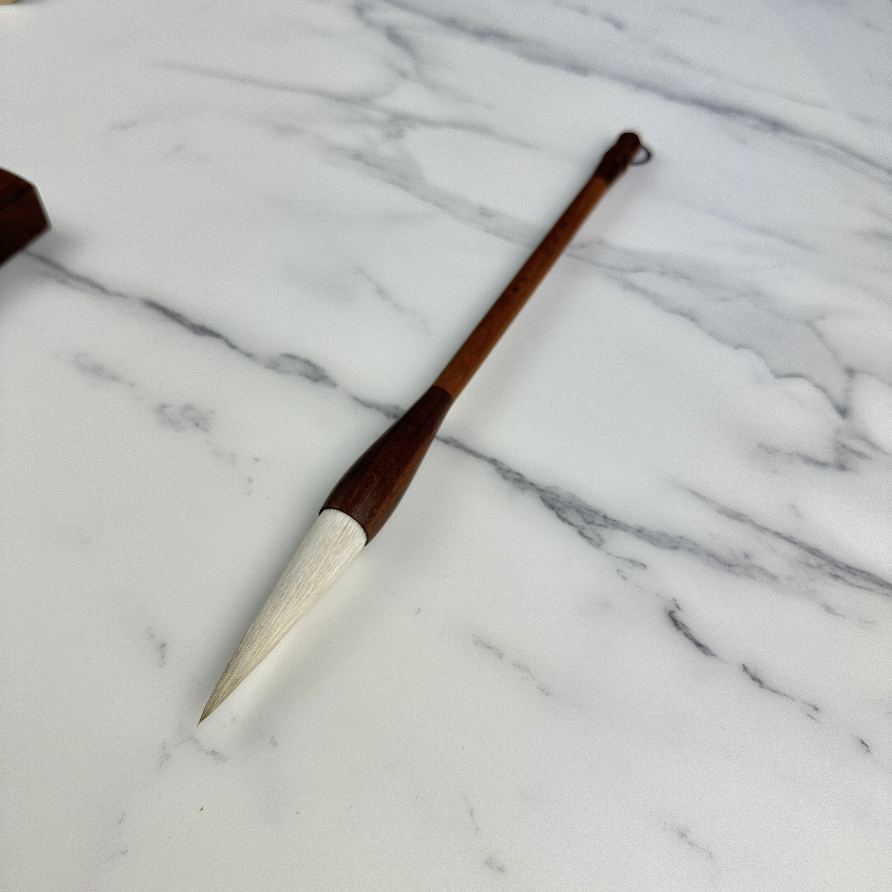 【水墨丹青】狼羊兼毫 出锋6.6 口径1.6  杆长23 对联 楷隶颜 国画