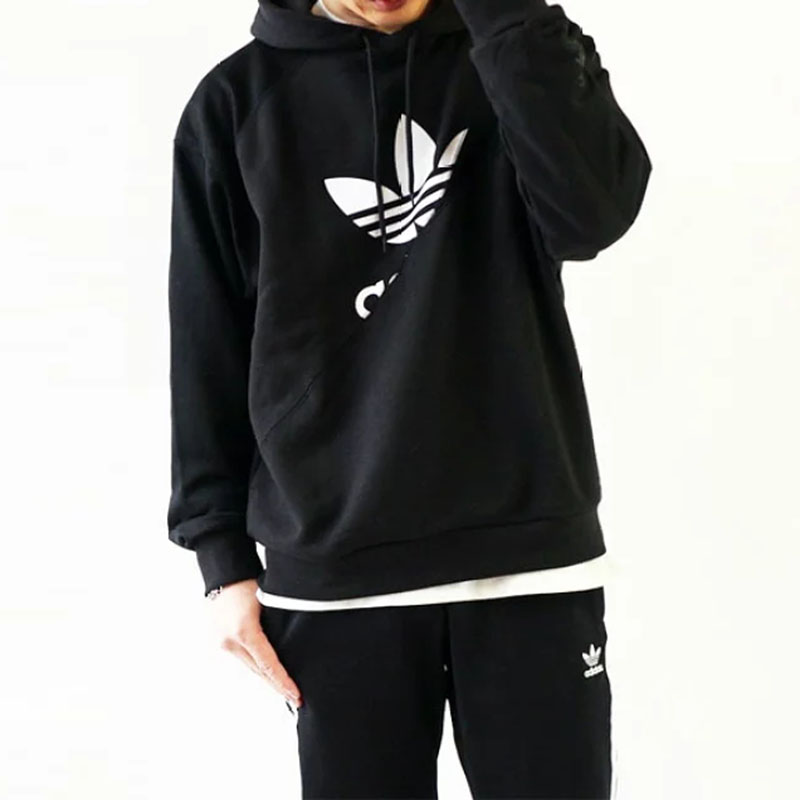 Adidas/阿迪达斯三叶草卫衣男装春秋运动服连帽长袖套头衫 HG6331