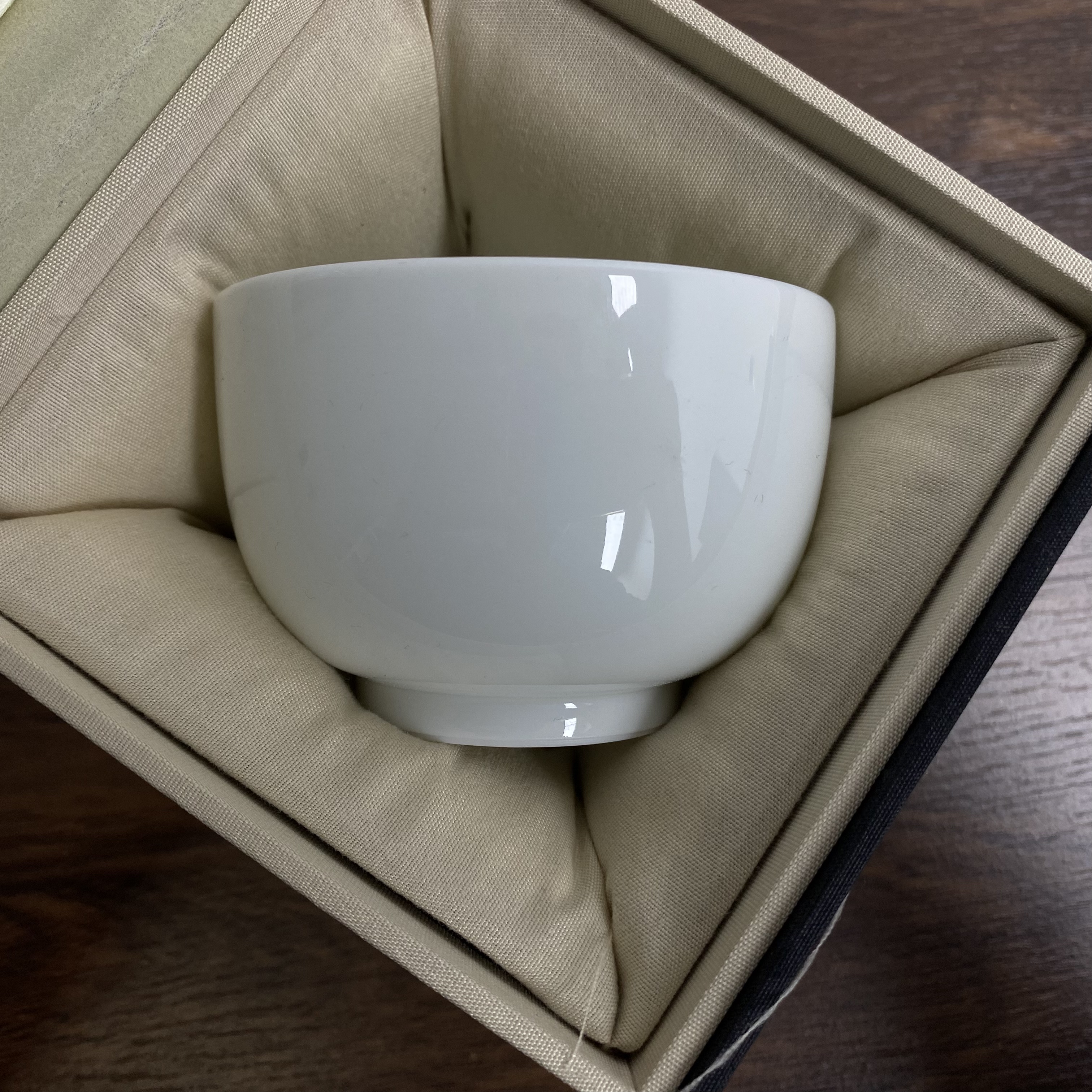 罗汉杯陶瓷茶杯瓷杯白釉白瓷茶具家用150ml(包含五字定制费用)