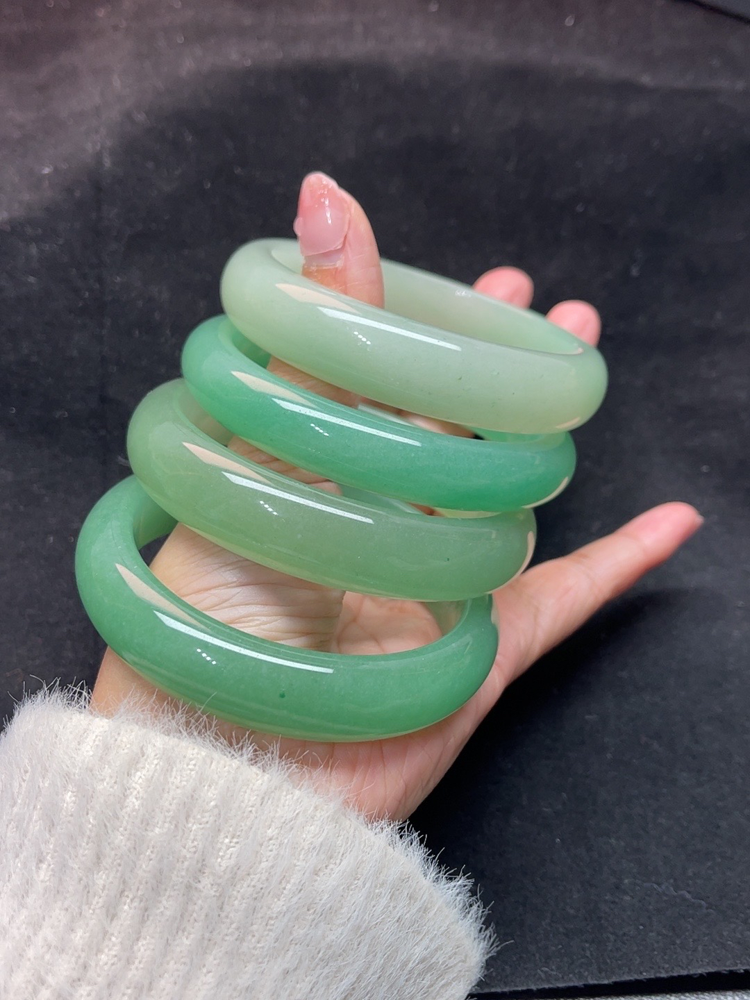 高货天然玉石满绿高端大气上档次东陵玉（多样性发货拍一发一）