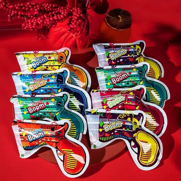创意自动充气礼花枪氛围生日派对礼花花礼花玩具礼炮新年礼花玩具商品图