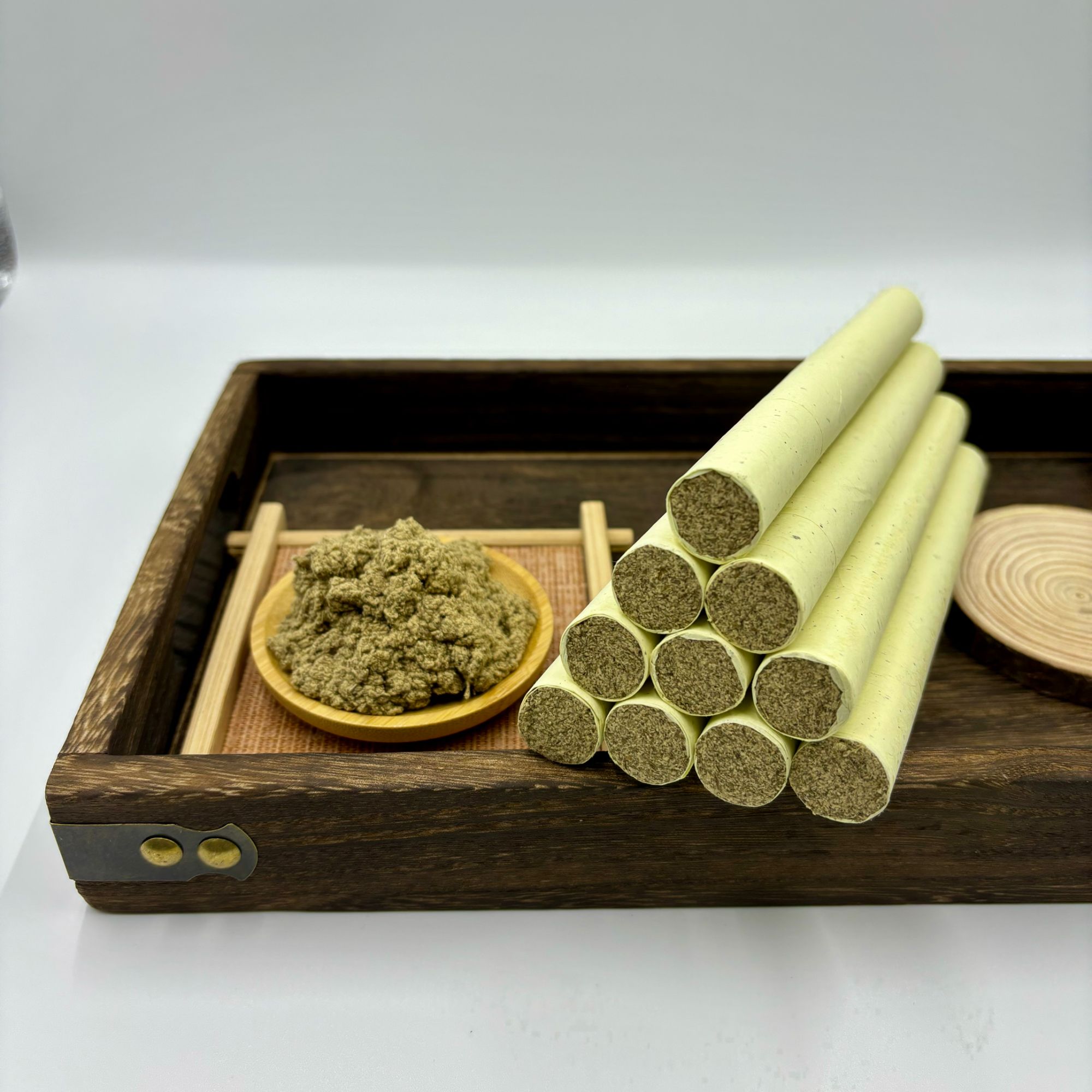 【试用装】三年陈纯艾叶艾绒条【原材为2022年端午大叶艾】