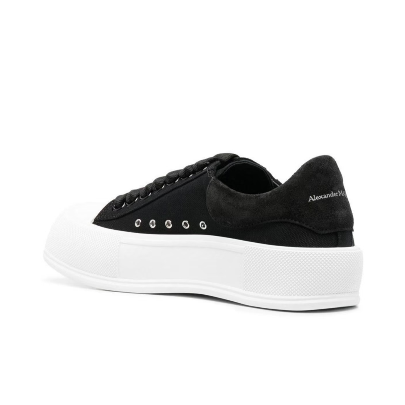 全新未使用 Alexander McQueen/亚历山大·麦昆 低帮板鞋女款黑白