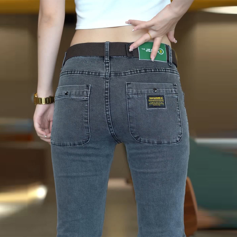 弹力牛仔裤男士春夏季薄款修身小脚韩版潮流休闲青年百搭直筒长裤