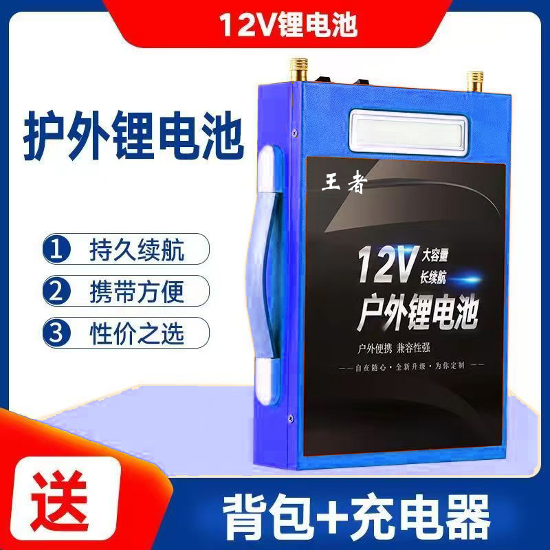 12V锂电池大容量100AH户外超轻多功能电瓶