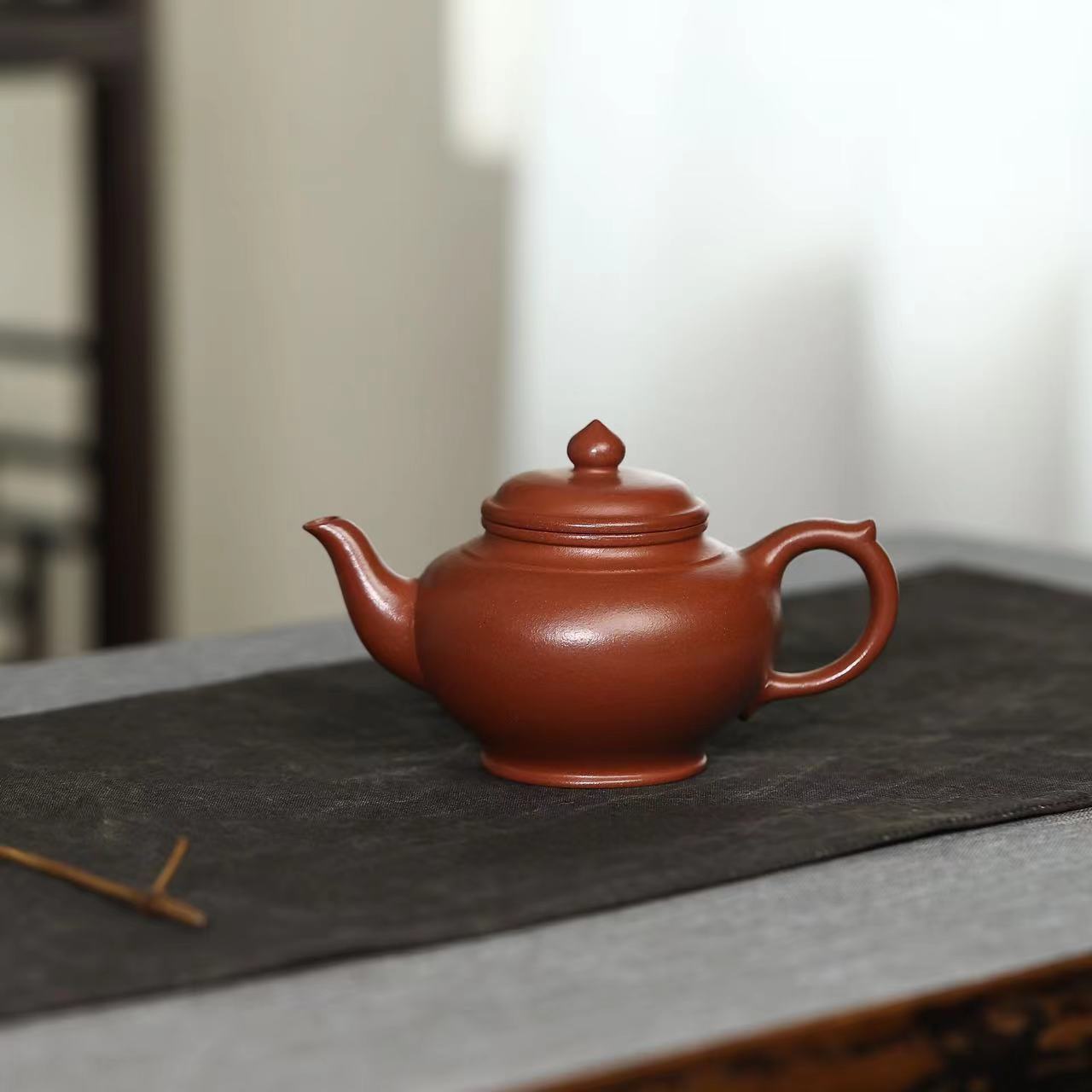 SY朱泥《笑樱》宜兴黄龙山原矿手工紫砂壶