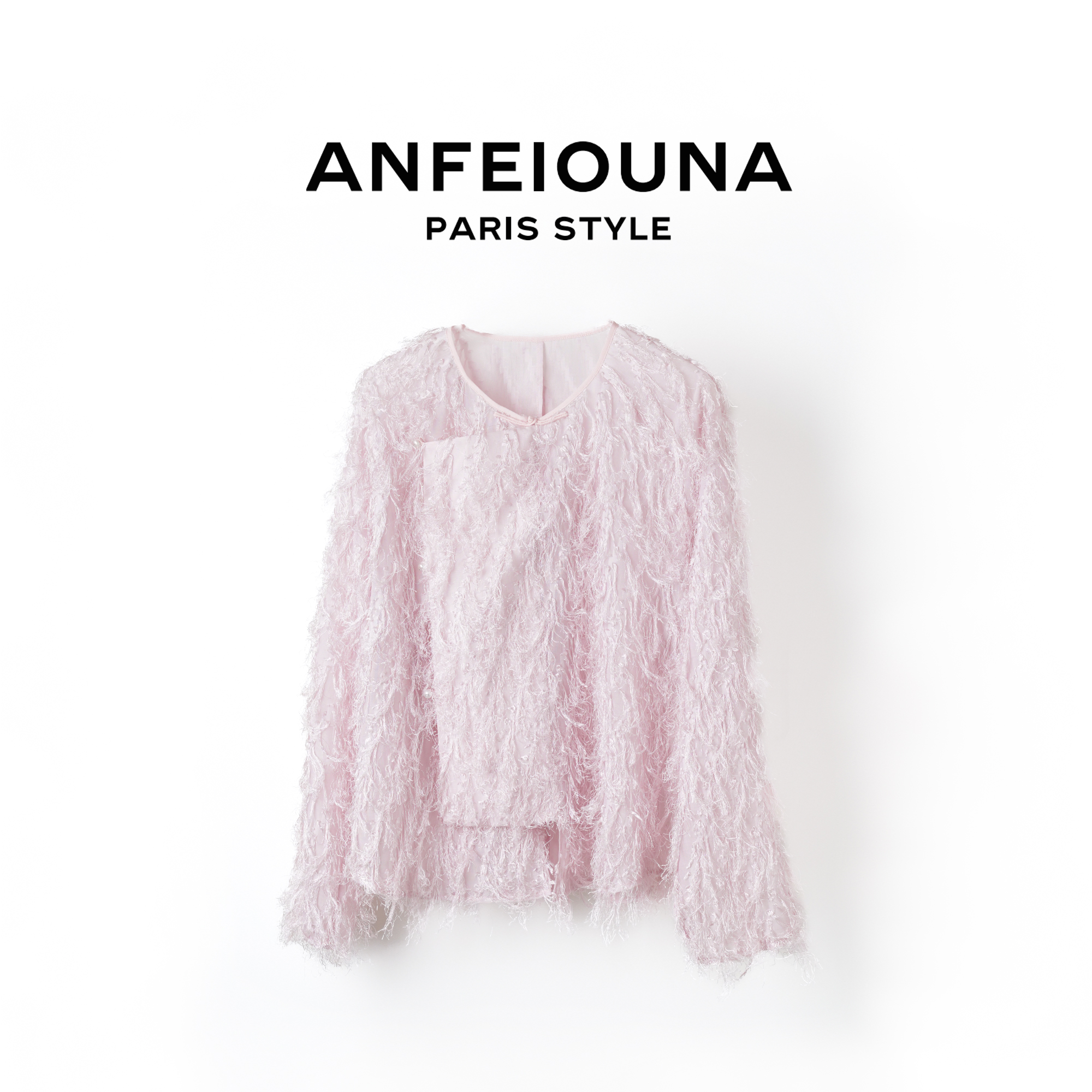 2025新款 流苏新中式女装国风斜襟手工盘扣小衬衫女士1147