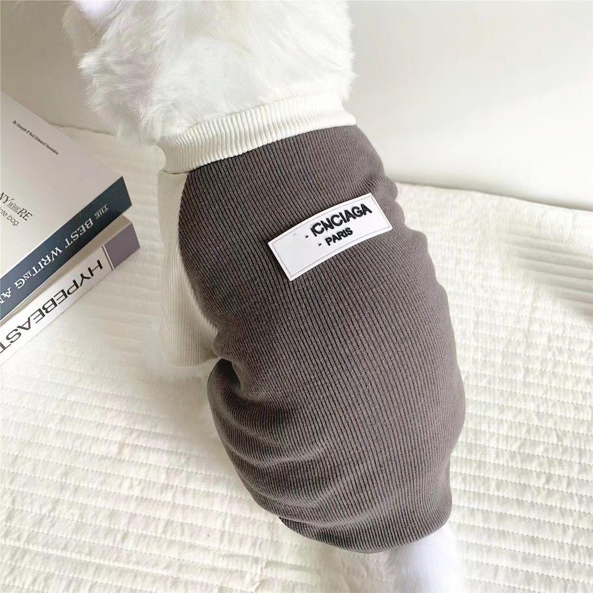 秋冬拼接猫衣服狗绒服保暖加厚加绒冬装四脚保暖衣马甲冬衣质量好