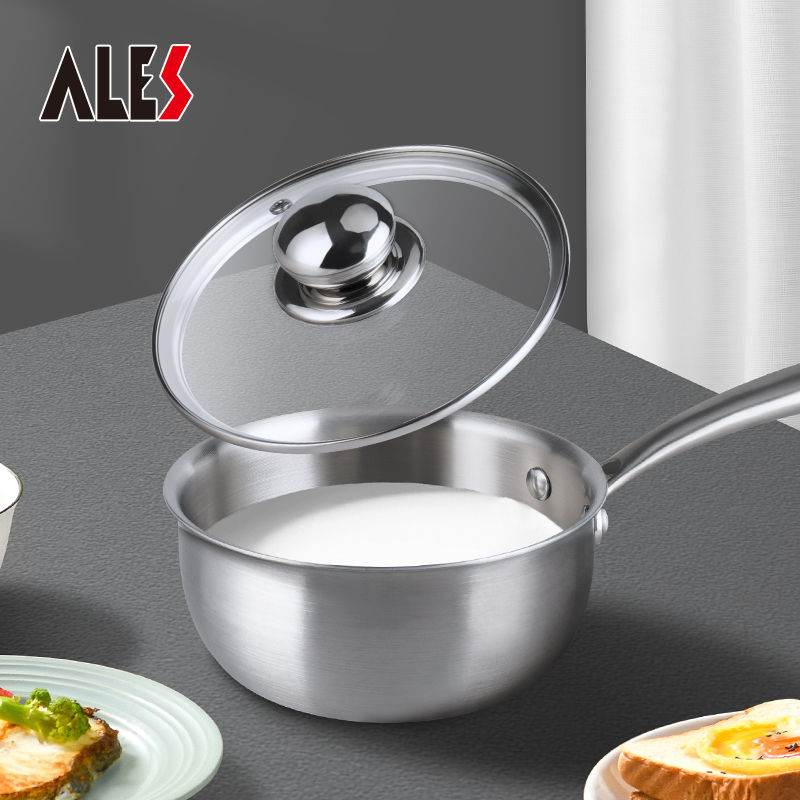 爱乐仕无涂层宝宝多种辅食锅小奶锅送锅盖