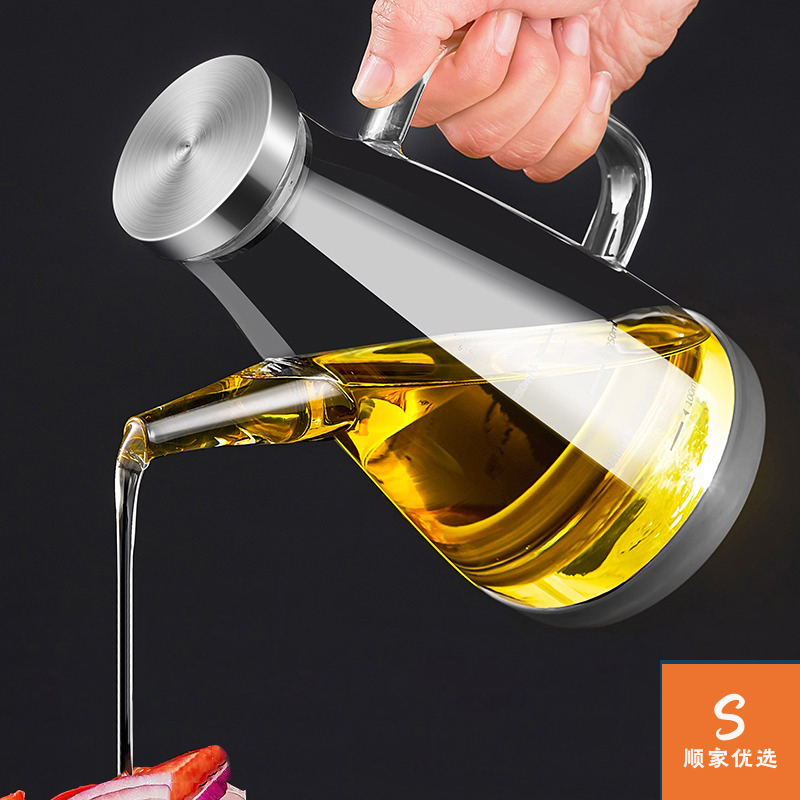 厨房用具大全调料瓶家用厨房专用玻璃装油瓶高档油壺不挂油大容量