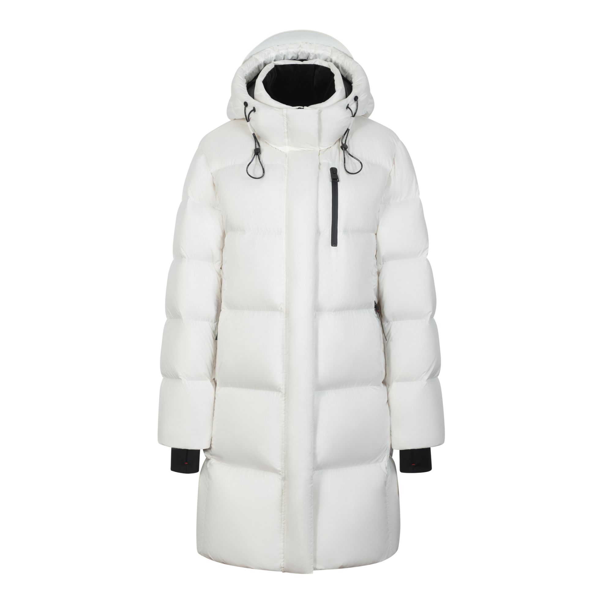 冬季西伯利亚中长蓬松保暖白黑鹅绒加厚连帽时尚户外羽绒服506