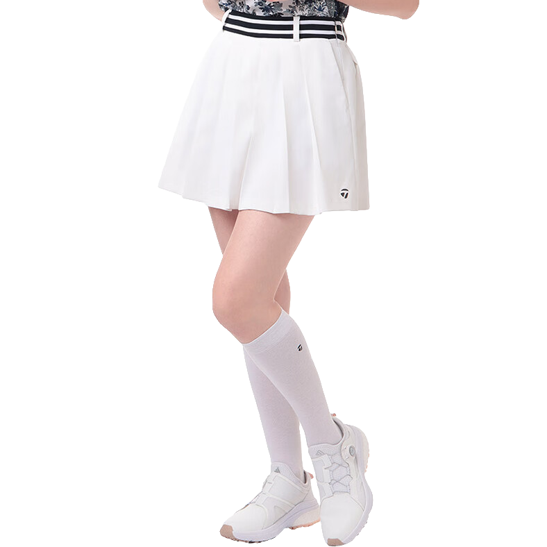 Taylormade泰勒梅高尔夫女士春夏24新款时尚运动收腰百褶裙M19819