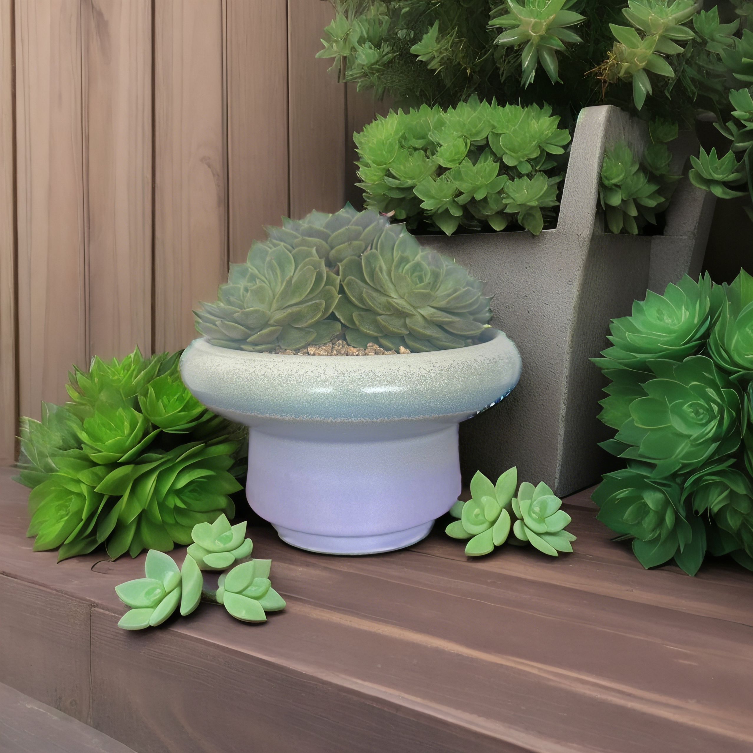 景德镇手工制作多肉花盆陶瓷大口径透气室内花卉植物花盆厂家直销