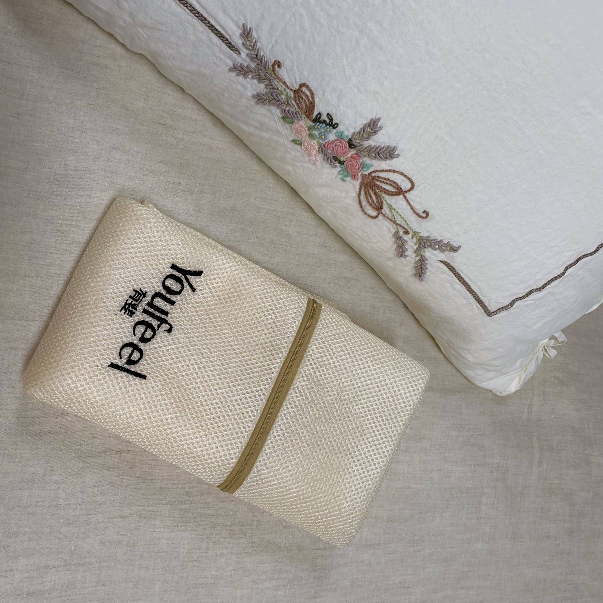 【洗衣袋】有斐带刺绣洗衣袋定制60x60洗护套件创意家用储物可折叠