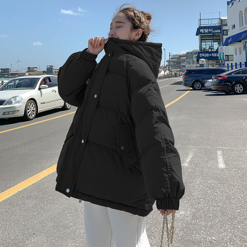 短款羽绒服女2023年冬季新款棉袄韩版学生宽松面包服ins棉衣外套