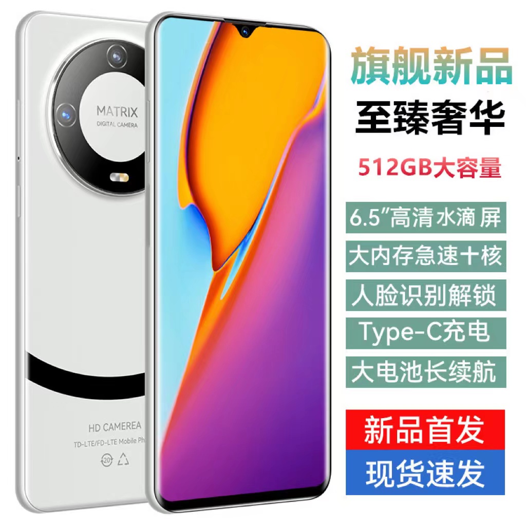 【官方正品】全新未拆封512G手机6.5英寸双卡双待全网通人脸解锁