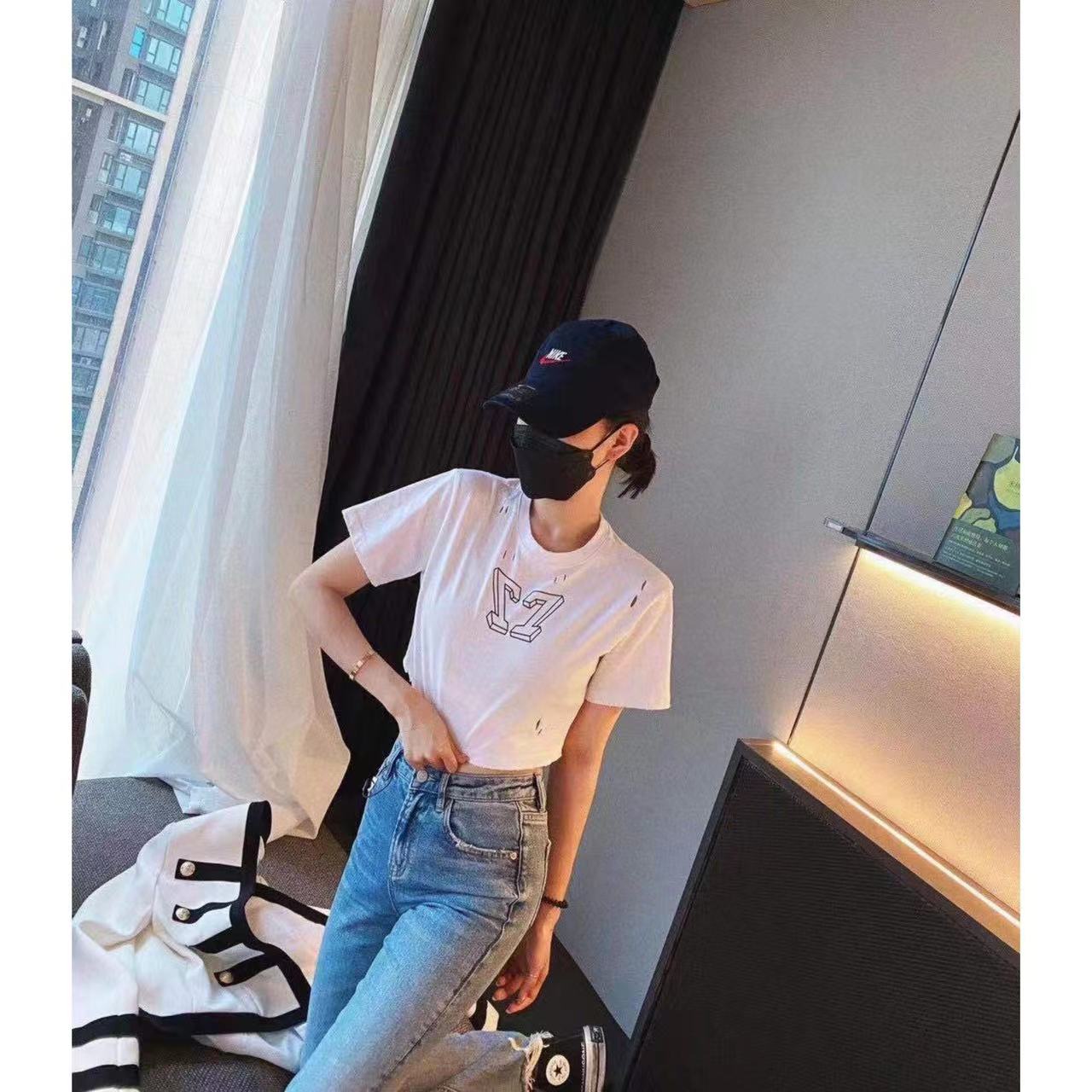 夏季高克重印花短袖