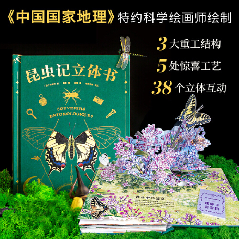 【微瑕不退换】昆虫记：立体书   云南美术出版社