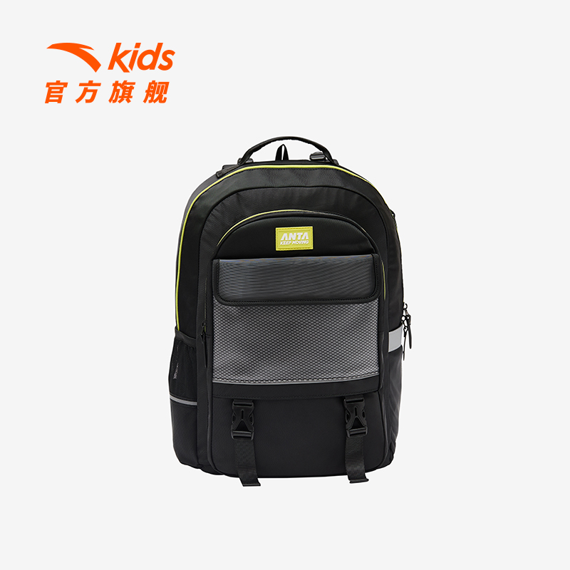 安踏儿童男女童双肩背包24款大容量防泼水学生书包护脊平衡包8154