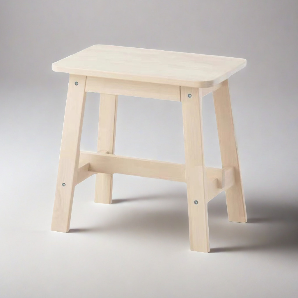 白马与木实木凳子小凳木凳换鞋凳梳妆凳餐凳家用简约登高垫脚