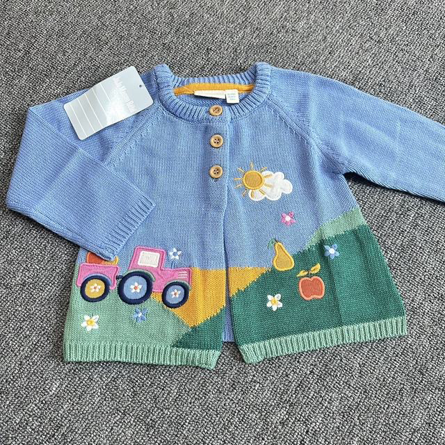 毛衣外套开衫套头男女宝针织肩开扣宝宝毛衣